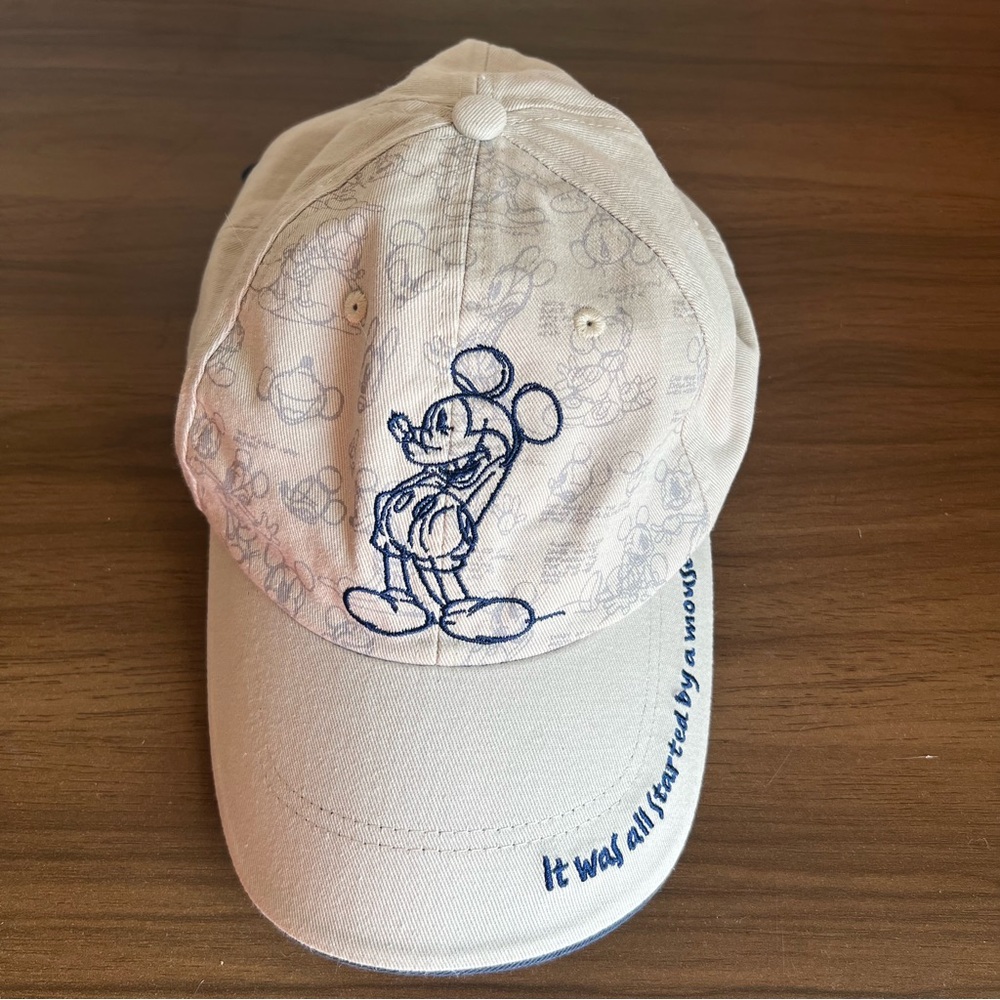 Disney Parks Mickey Mouse It Was All Started by a Mouse Strapback Hat Adult OS
